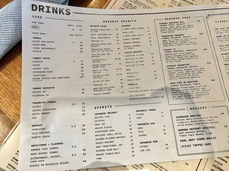 Fudo - Chamblee, GA menu_pic