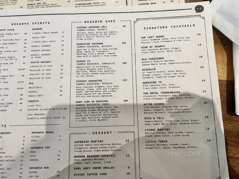 Fudo - Chamblee, GA menu_pic