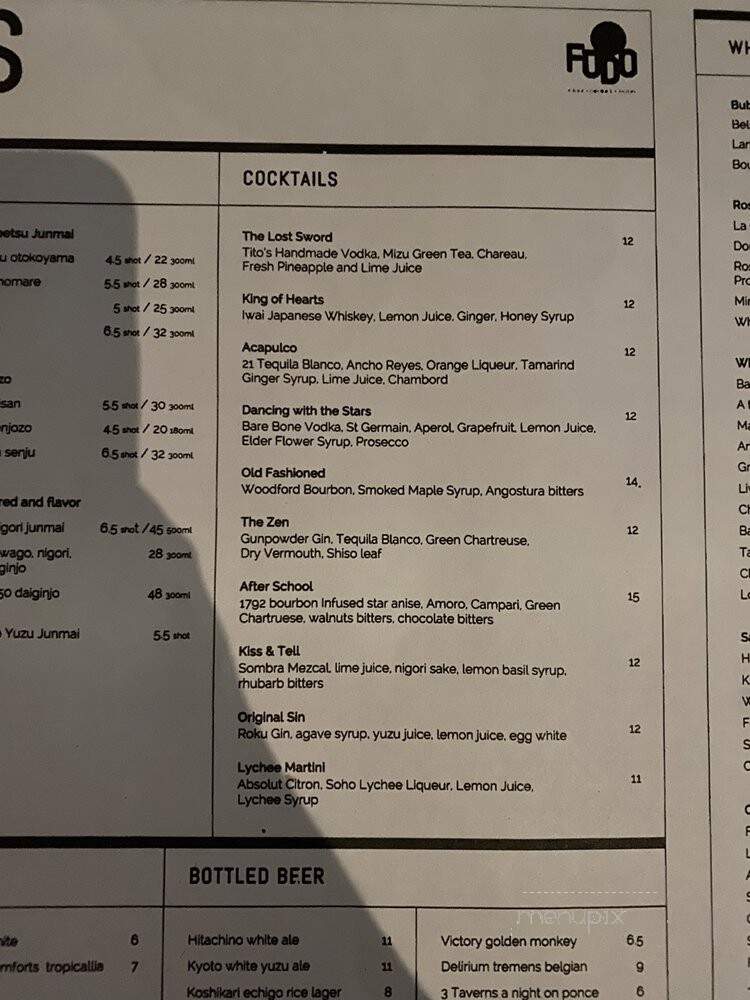 Fudo - Chamblee, GA menu_pic