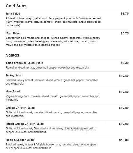 Firehouse Subs - Martinsburg, WV menu_pic
