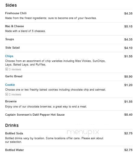 Firehouse Subs - Martinsburg, WV menu_pic