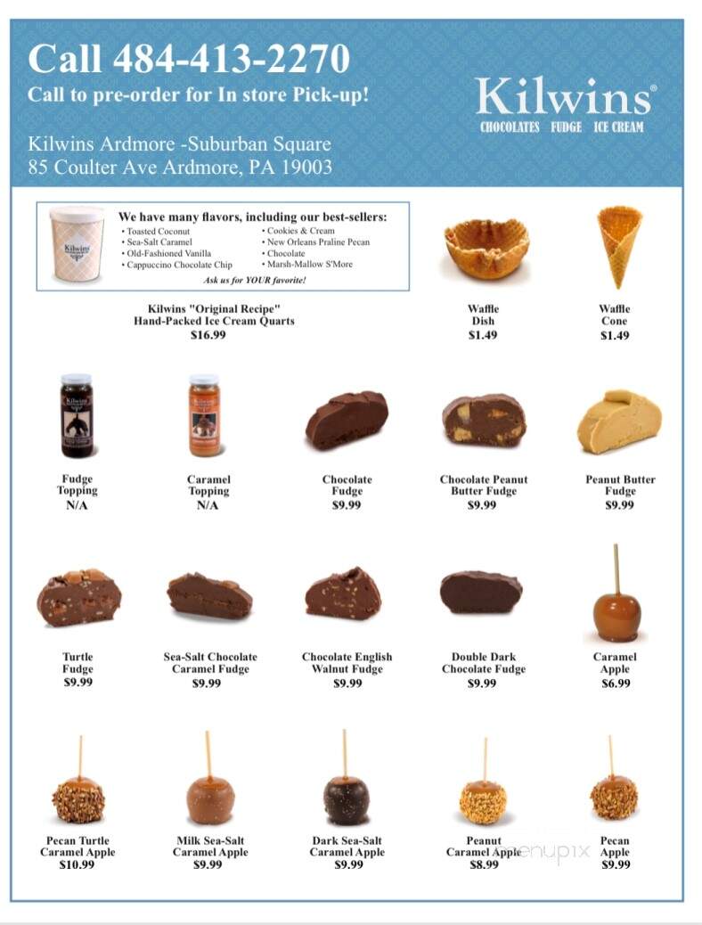 Kilwin's Chocolates & Ice Cream - Ardmore, PA