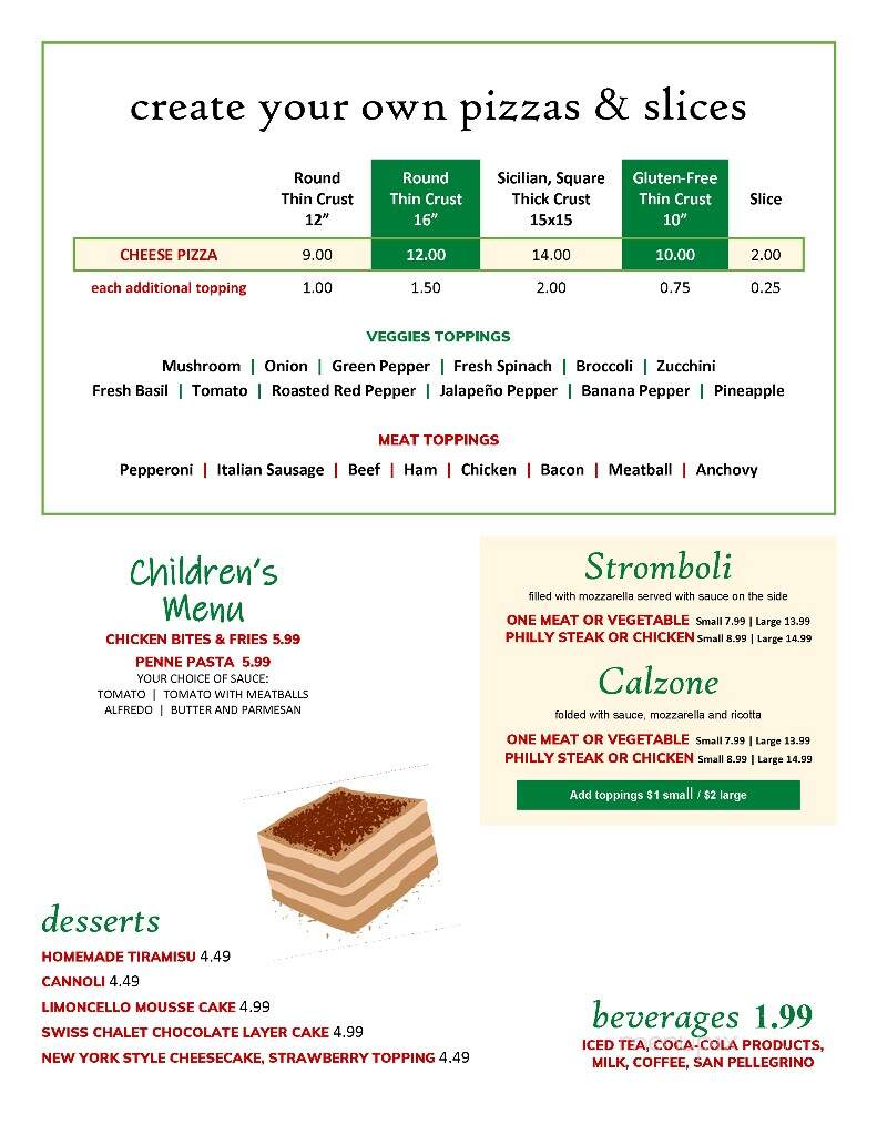 Rino's Italian Grill & Pizza - Creedmoor, NC menu_pic