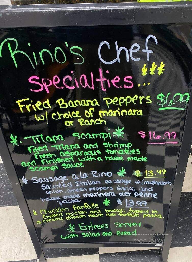 Rino's Italian Grill & Pizza - Creedmoor, NC menu_pic