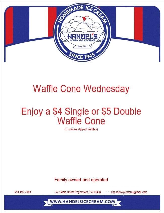 Handel's Homemade Ice Cream - Royersford, PA menu_pic