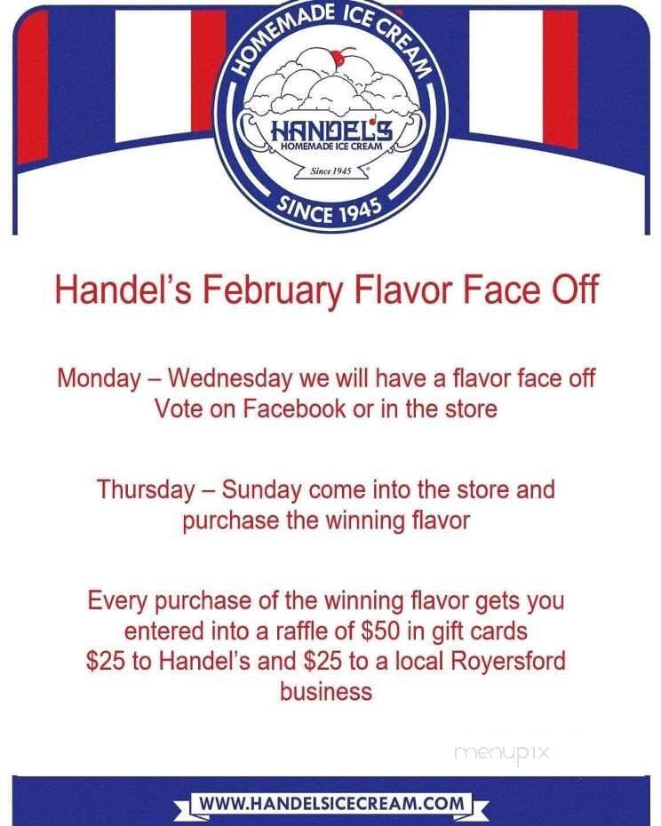 Handel's Homemade Ice Cream - Royersford, PA menu_pic