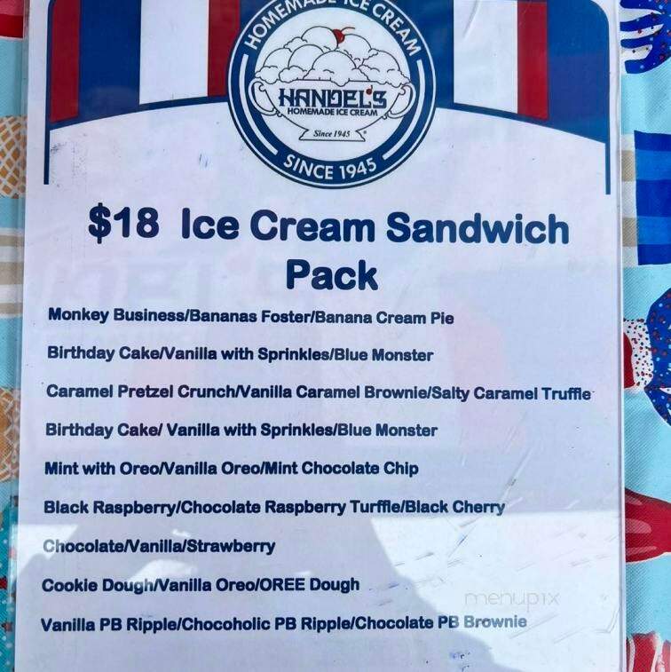 Handel's Homemade Ice Cream - Royersford, PA menu_pic