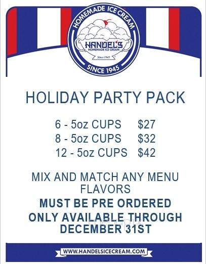Handel's Homemade Ice Cream - Royersford, PA menu_pic