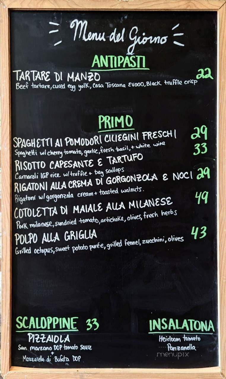 Casa Toscana - Grimsby, ON menu_pic