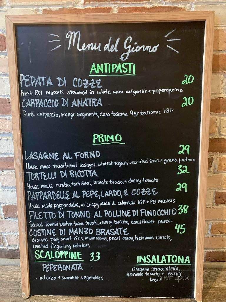 Casa Toscana - Grimsby, ON menu_pic