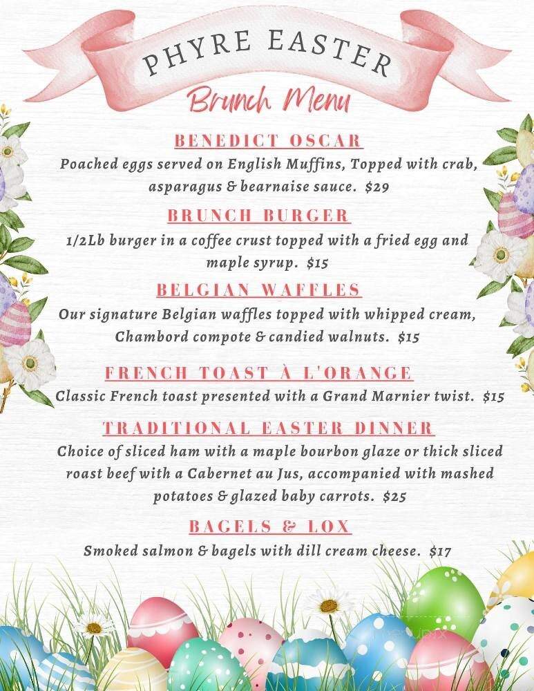 Phyre Pinup Speakeasy & Brewery - St. Cloud, FL menu_pic