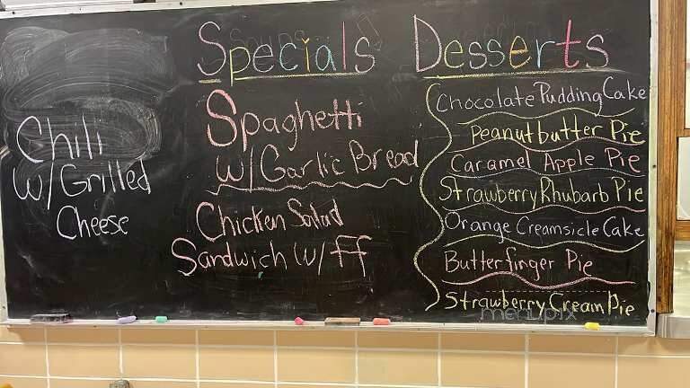 Albany Cafe - Albany, OH menu_pic