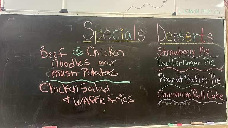 Albany Cafe - Albany, OH menu_pic