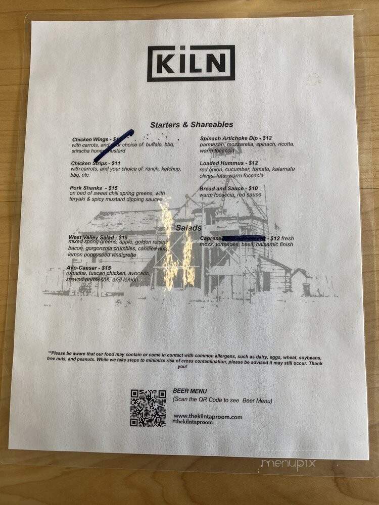The Kiln - Yakima, WA menu_pic