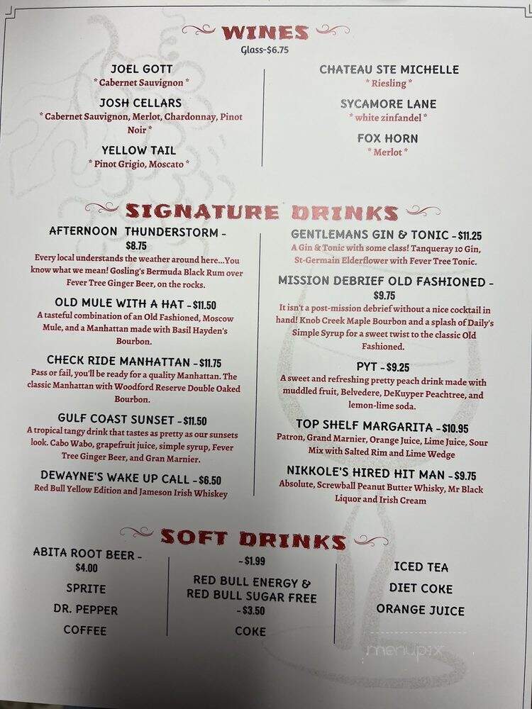 Pallet Bar and Grill - Fort Walton Beach, FL menu_pic