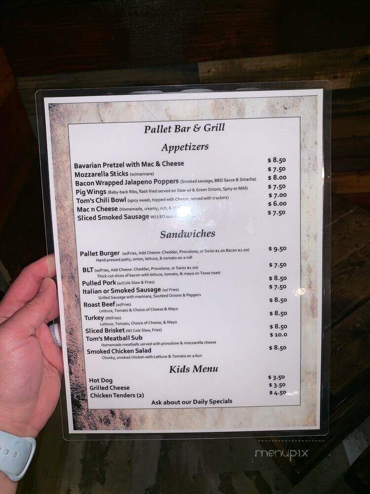Pallet Bar and Grill - Fort Walton Beach, FL menu_pic
