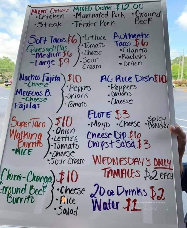 Melecio's - Pembroke, NC menu_pic