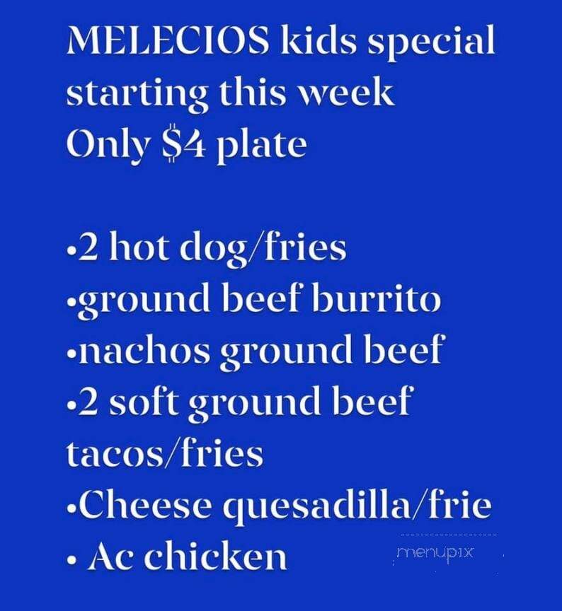 Melecio's - Pembroke, NC menu_pic