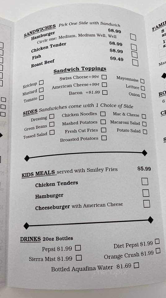 Amish Door Restaurant - Wilmot, OH menu_pic