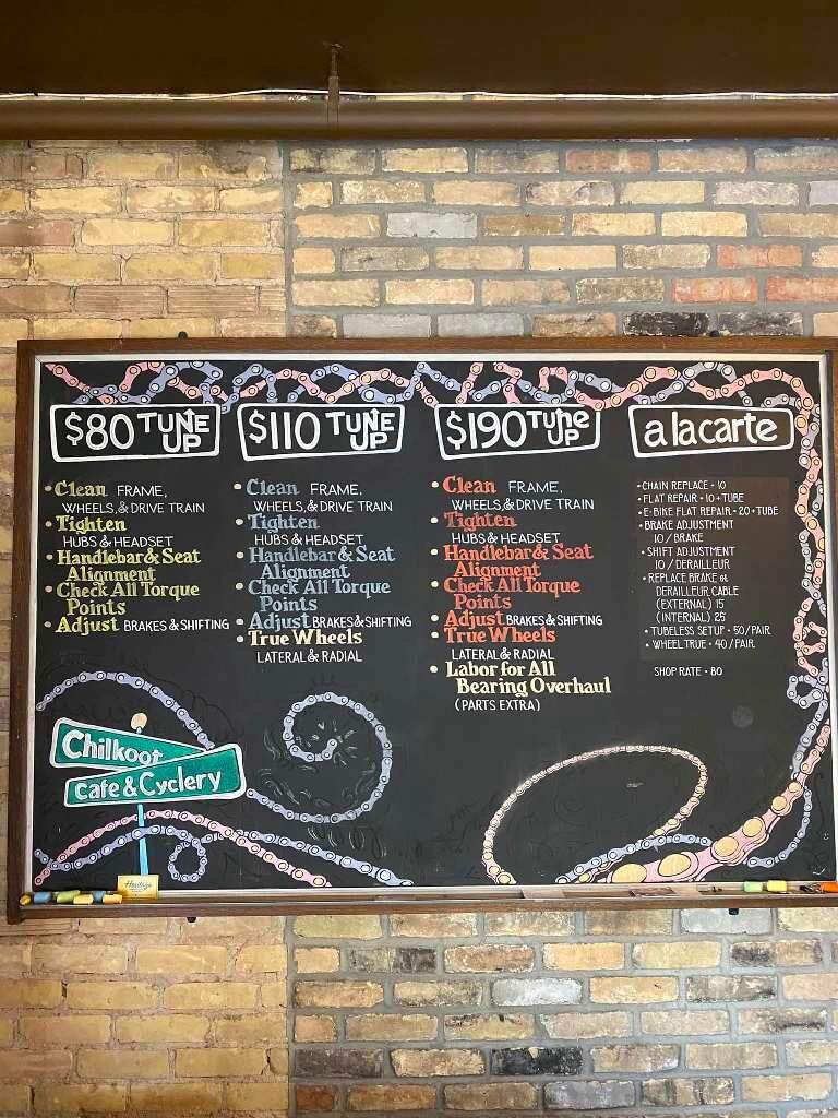 Chilkoot Cafe and Cyclery - Stillwater, MN menu_pic