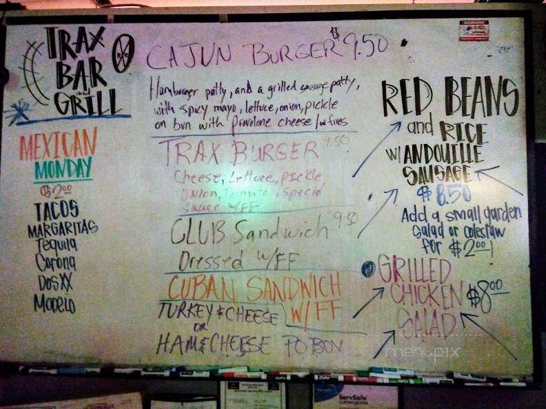 Trax - Long Beach, MS menu_pic