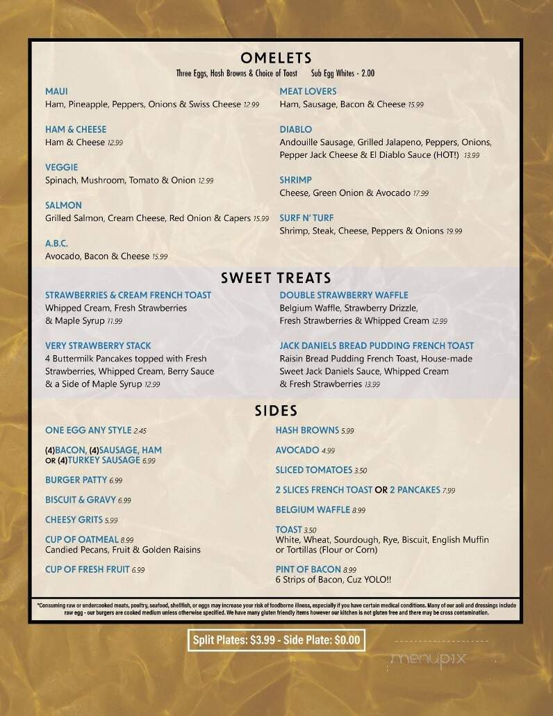 The Hangout Restaurant & Beach Bar - Seal Beach, CA menu_pic