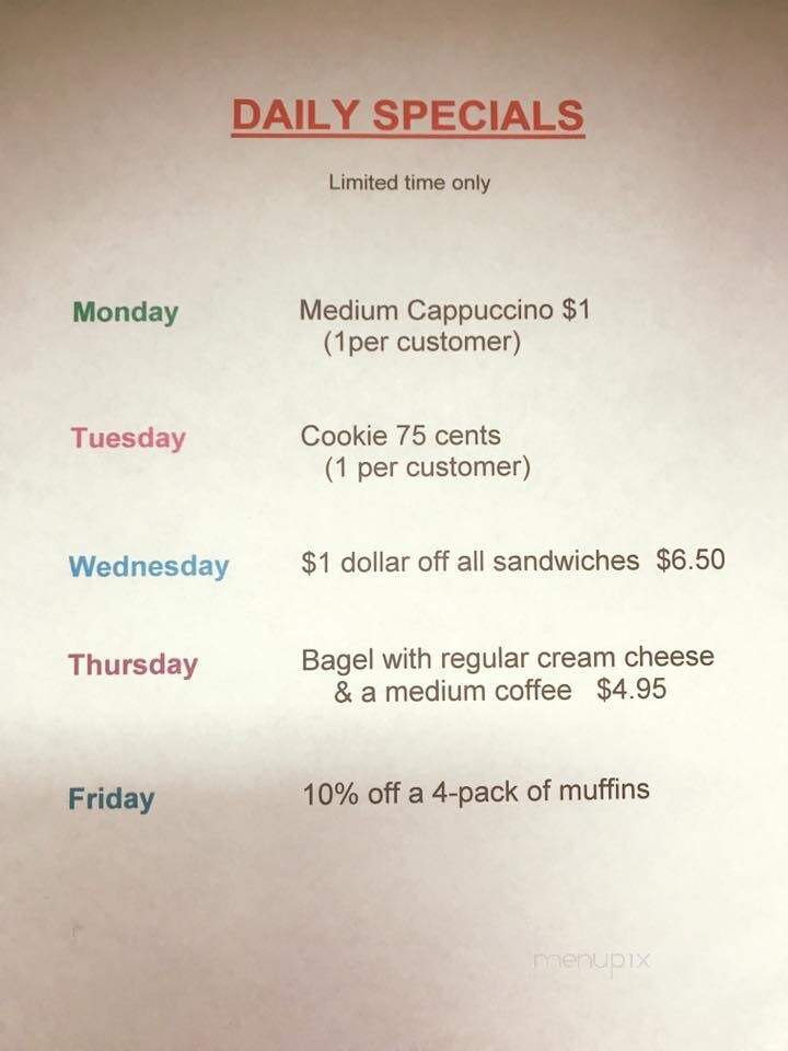 Weinberg's Bakery - Hull, MA menu_pic