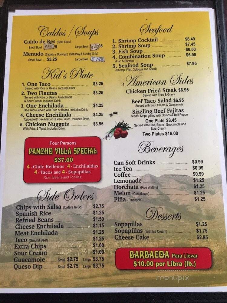 Pancho Villa Restaurant - Amarillo, TX