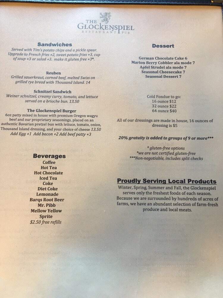 Glockenspiel Restaurant - Mount Angel, OR
