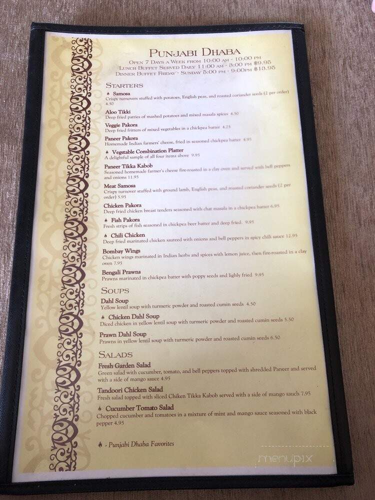 Punjabi Dhaba - Dixon, CA menu_pic