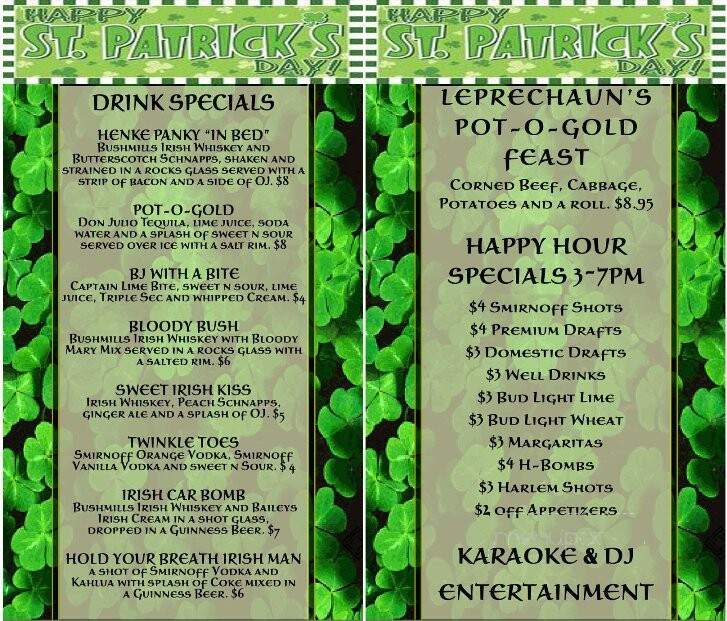 JD Allison's Bar Gril - Upland, CA menu_pic
