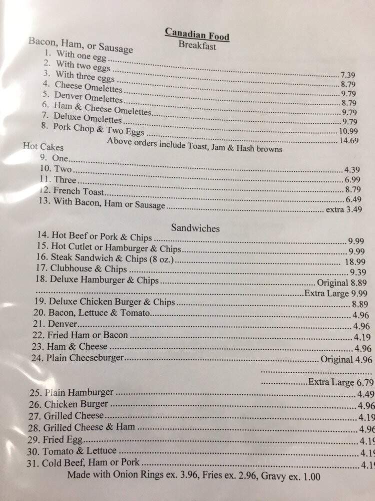 Leask Cafeteria - Leask, SK menu_pic