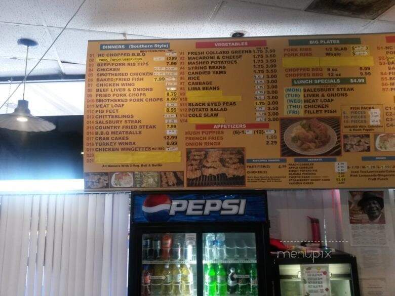 Levi's Restaurant - Oxon Hill, MD menu_pic
