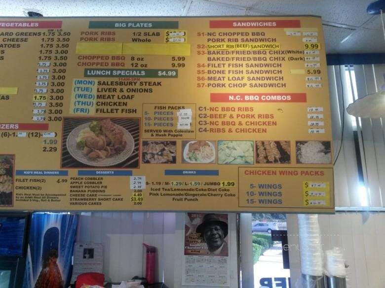 Levi's Restaurant - Oxon Hill, MD menu_pic