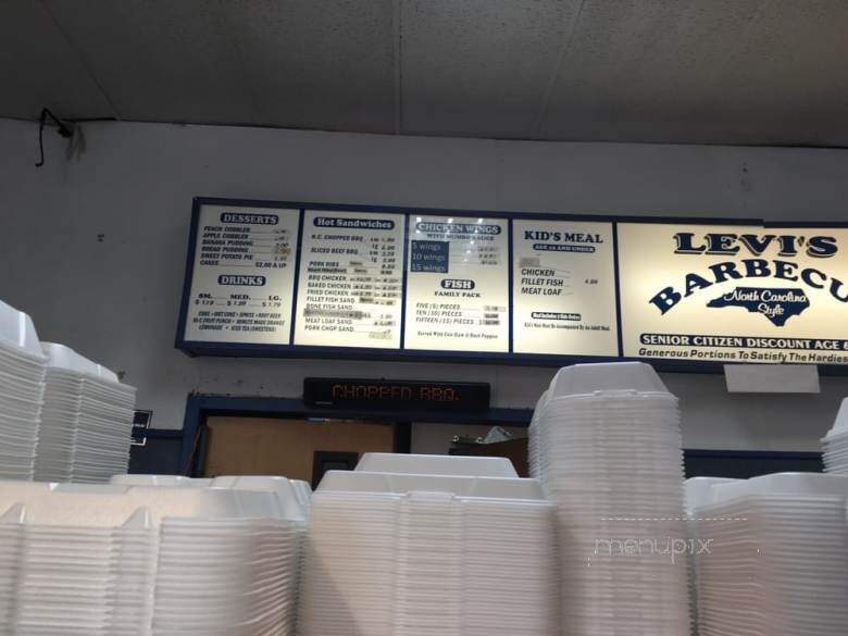 Levi's Restaurant - Oxon Hill, MD menu_pic