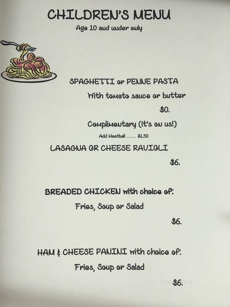 Donatello's Fine Family Restaurant - Indiana, PA menu_pic