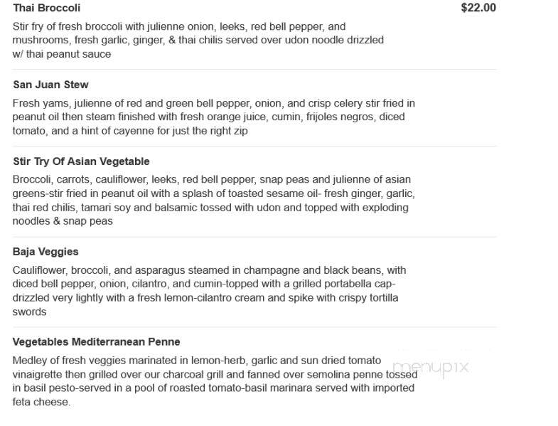 Gracie's 21st Century Cafe - Pine Forge, PA menu_pic