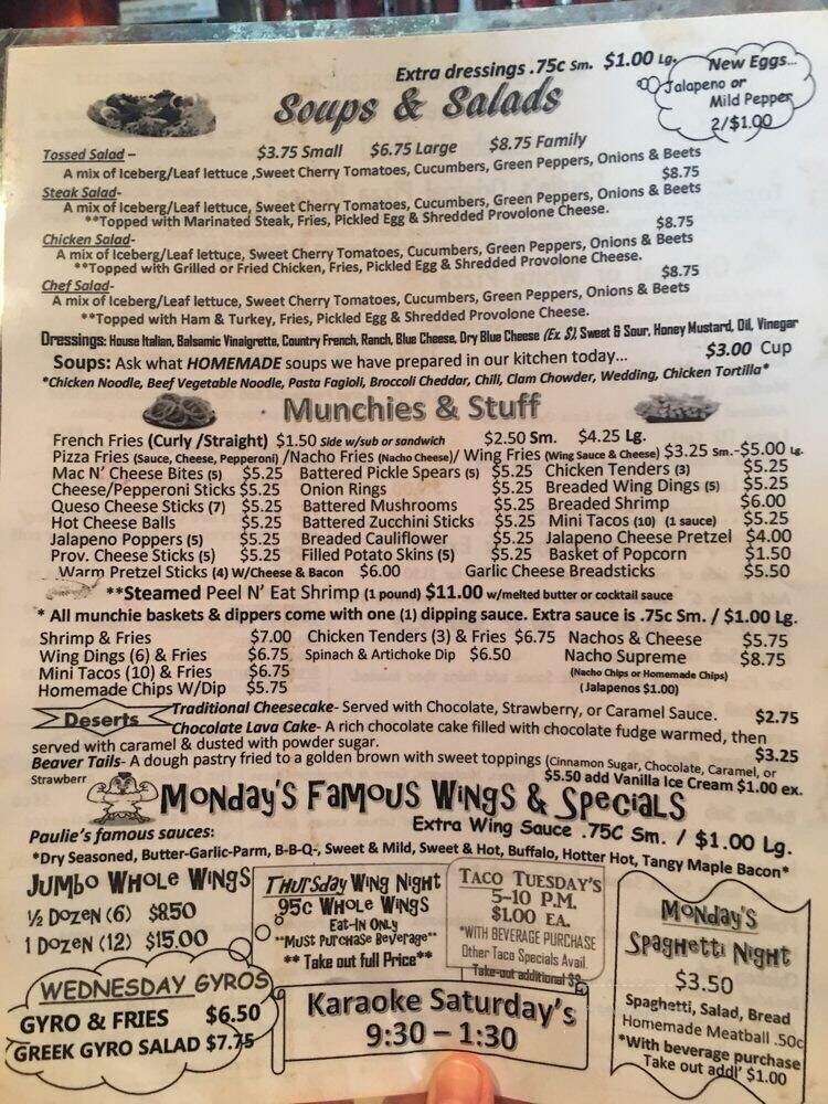Monday's Union Restaurant - Latrobe, PA menu_pic