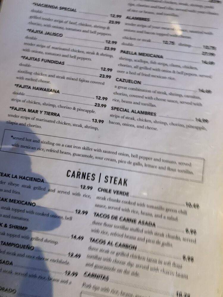 La Hacienda Mexican - Shelbyville, TN menu_pic