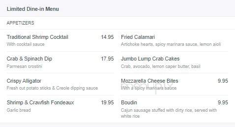 Pappadeaux Seafood Kitchen - Shenandoah, TX menu_pic
