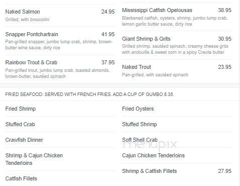 Pappadeaux Seafood Kitchen - Shenandoah, TX menu_pic