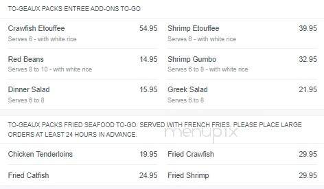 Pappadeaux Seafood Kitchen - Shenandoah, TX menu_pic