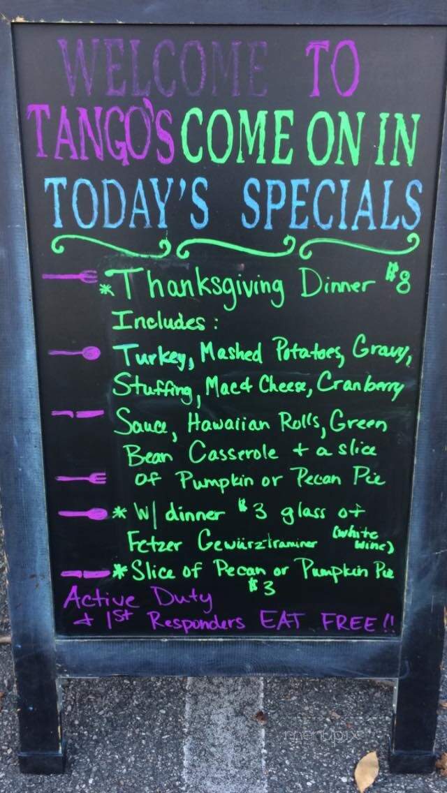 Tangos Tavern - Virginia Beach, VA menu_pic
