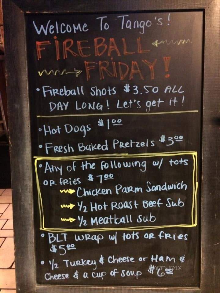 Tangos Tavern - Virginia Beach, VA menu_pic