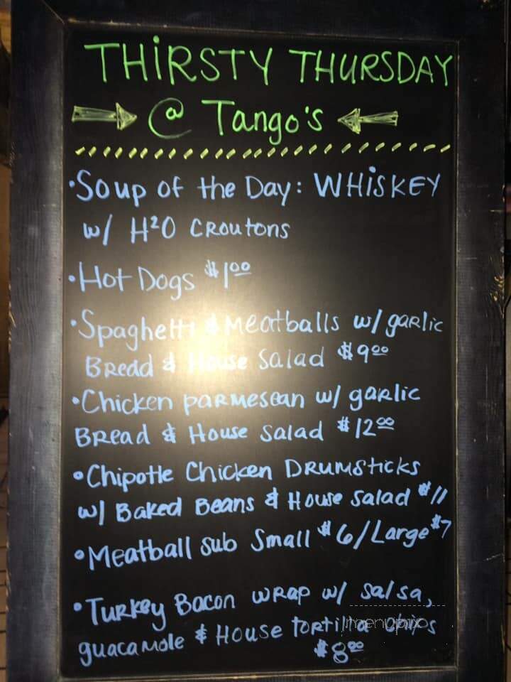 Tangos Tavern - Virginia Beach, VA menu_pic