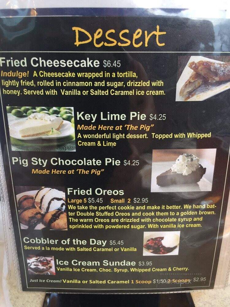 Three Lil Pigs Barbeque - Daleville, VA menu_pic