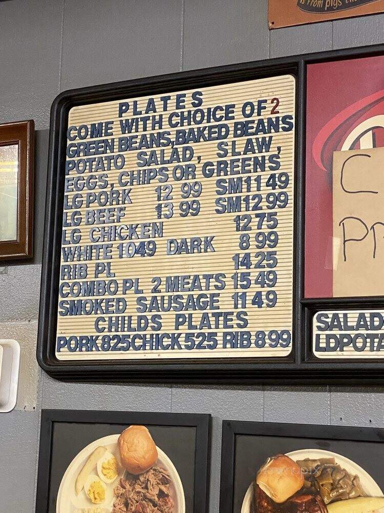 Miss Myra's Pit Bar B Q - Cahaba Heights, AL menu_pic