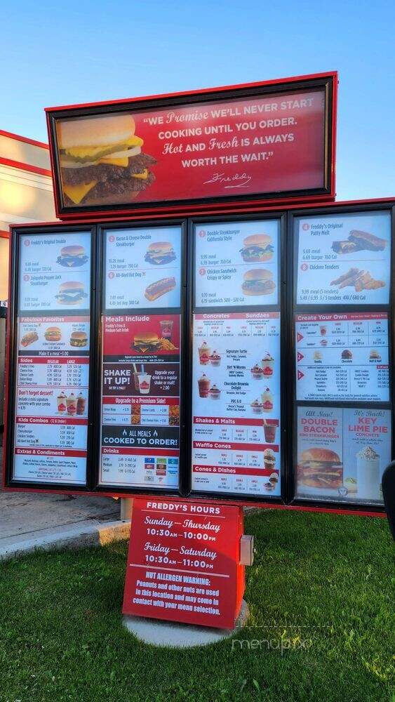 Freddy's Frozen Custard & Steakburgers - Missoula, MT menu_pic