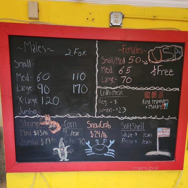 Jac's Crabs - Abingdon, MD menu_pic