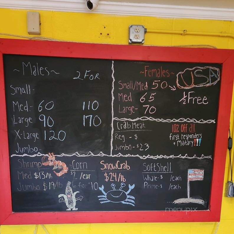Jac's Crabs - Abingdon, MD menu_pic